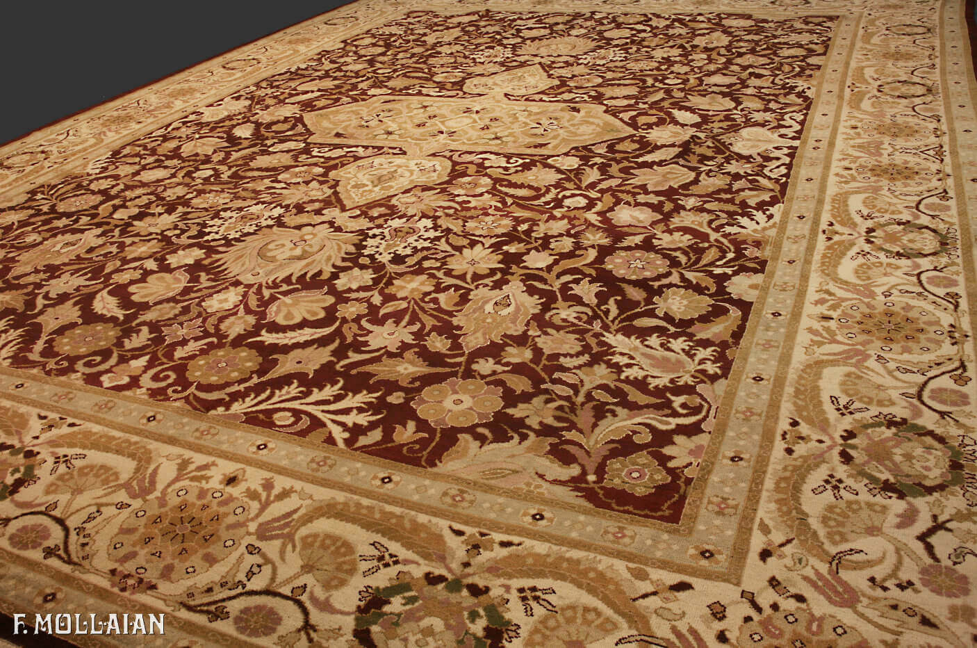 A Very Large Antique Indian Amirstar Carpet n°:31833219